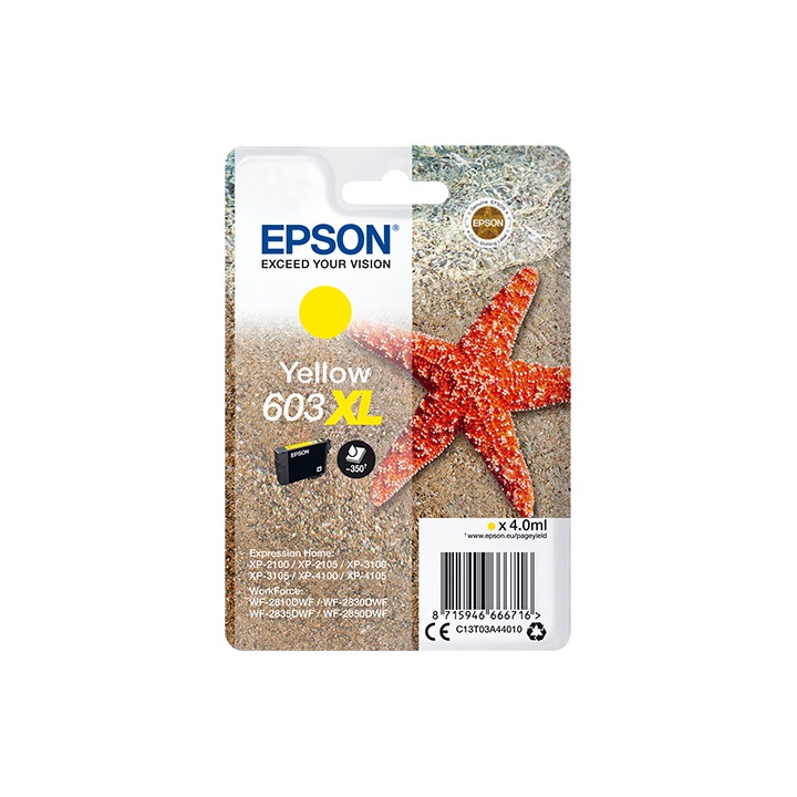 Cartucho tinta epson c13t03a44010 singlepack amarillo