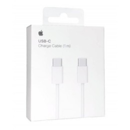 Cable original usb tipo c apple 1m - macho - macho - blanco