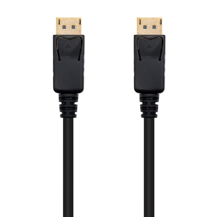Cable displayport nanocable 1m macho - macho negro