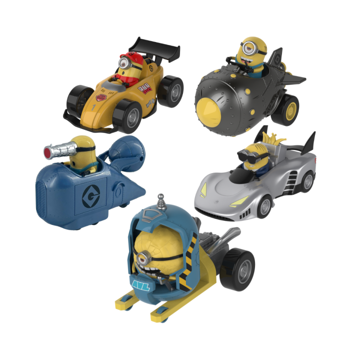 Figura vehículos minions 1 unidad aleatoria