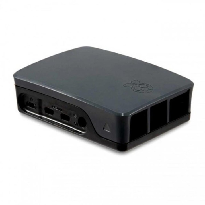 Carcasa raspberry pi 4 negra y