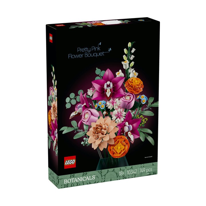 Lego ramo flores fantasía en rosa