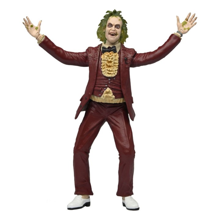 Beetlejuice red tuxedo scale action fig.