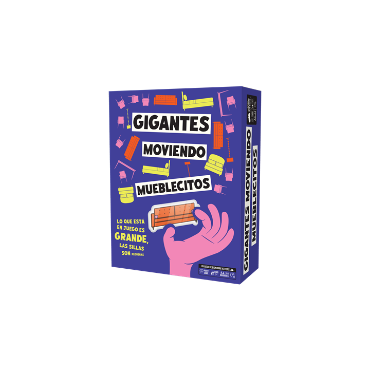Juego mesa gigantes moviendo mueblecitos
