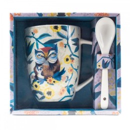 Taza con cuchara enesco buhos