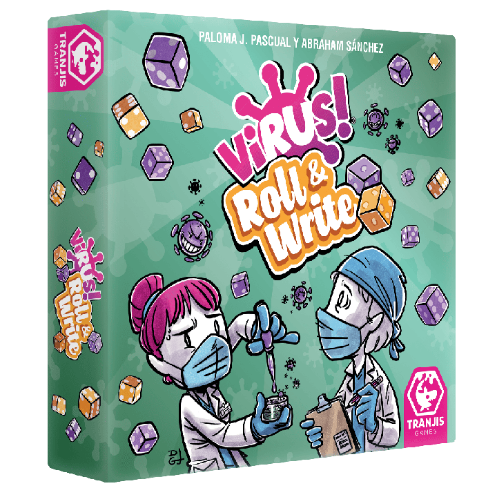Juego mesa virus! roll & write