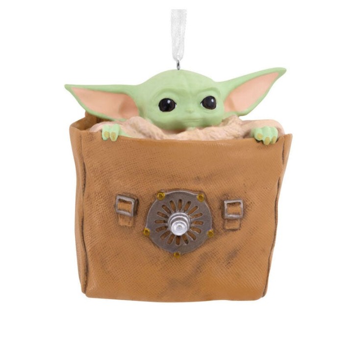 Figura decorativa grogu en bolsa resina
