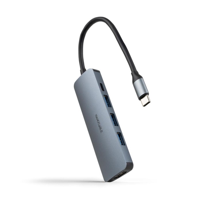 Hub nanocable usb - c 5 en 1