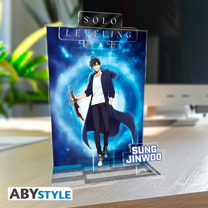 Figura acrílica solo leveling diorama jinwoo