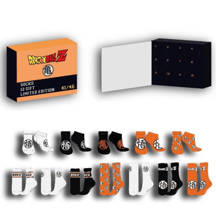 Caja regalo 12 pares calcetines dragon