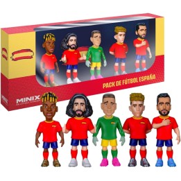 Minix españa mundial pack 5 jugadores