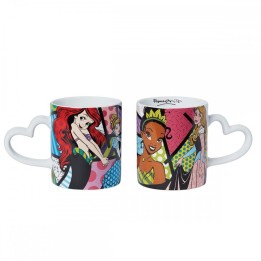 Taza enesco disney princesas ariel cenicienta