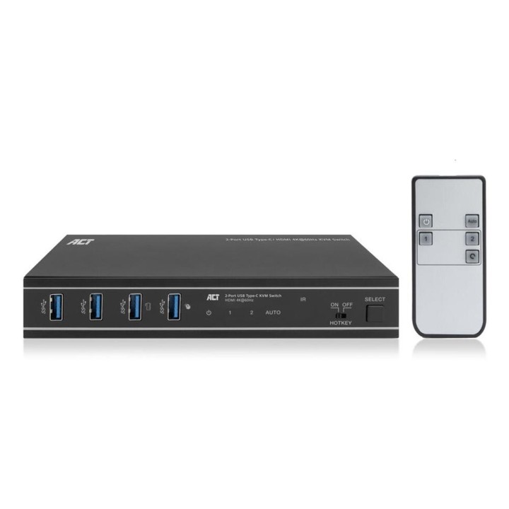 Conmutador kvm act connectivity 2 puertos