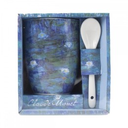 Taza y cuchara enesco nenúfares claude