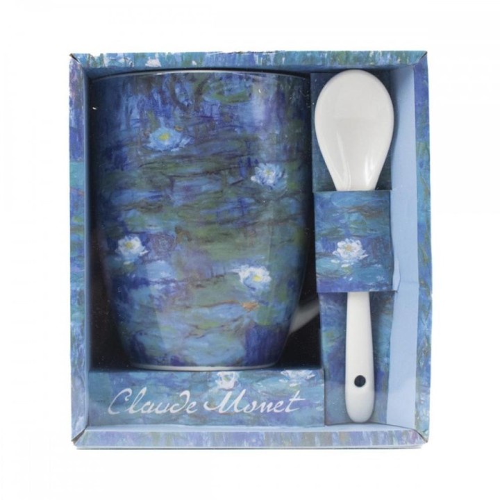 Taza y cuchara enesco nenúfares claude