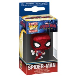 Funko pop keychain llavero: spider - man bnd - spider - man (metallic)