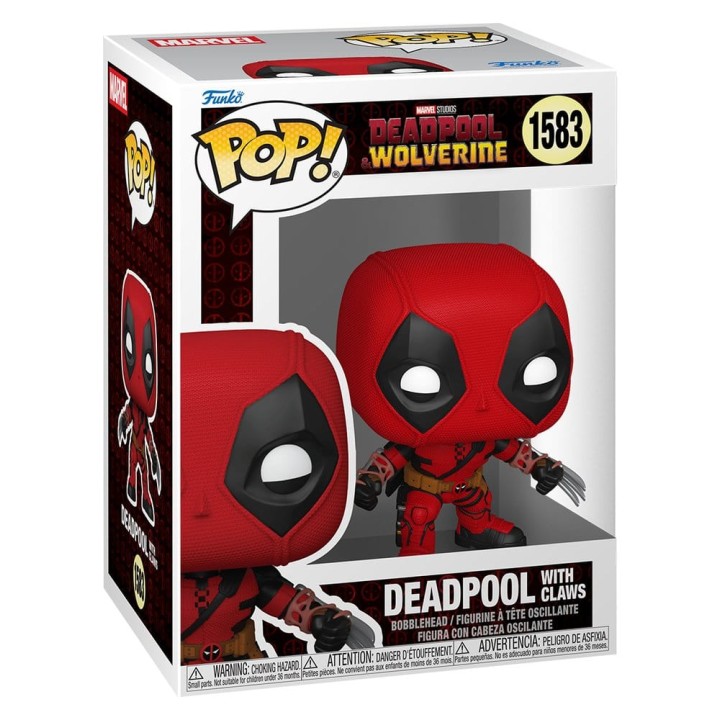 Funko pop marvel deadpool & wolverine deadpool w - claws