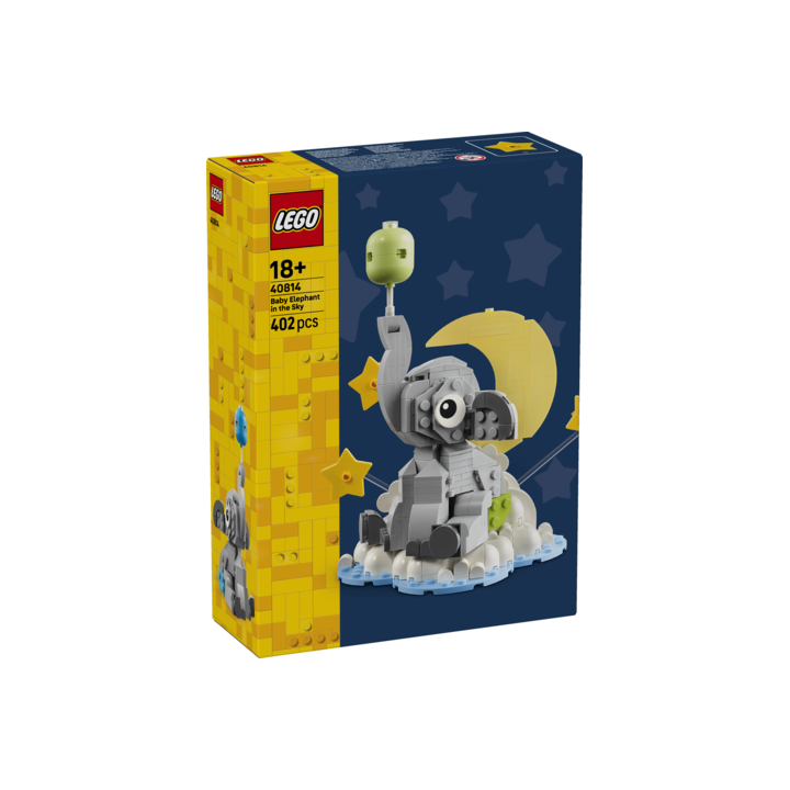Lego bebé elefante en el cielo