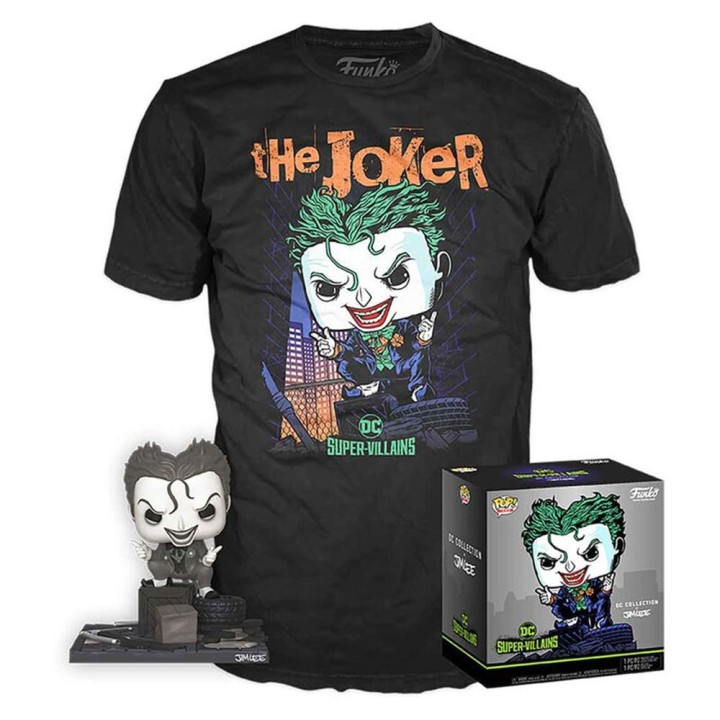 Funko pop dc comics dc jim lee joker + camiseta talla xl