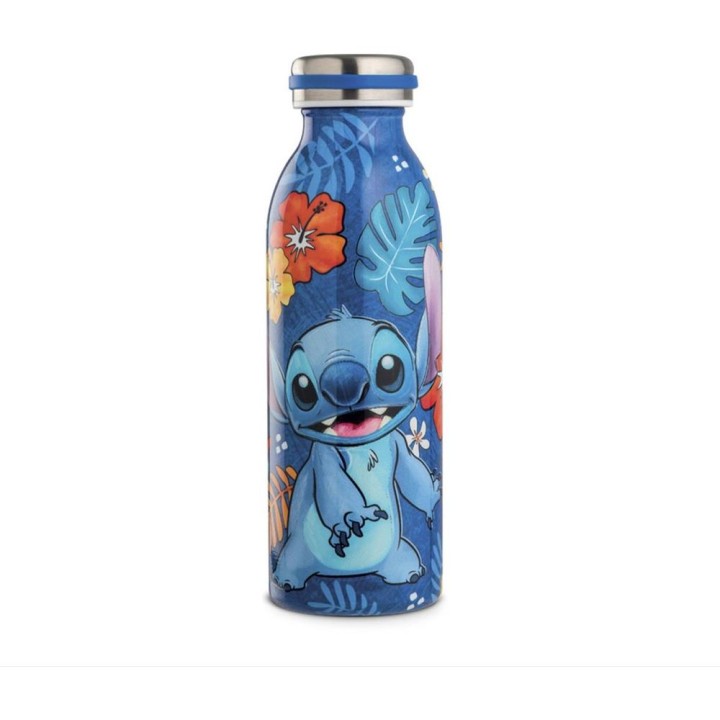 Botella de agua enesco stitch azul 500 ml