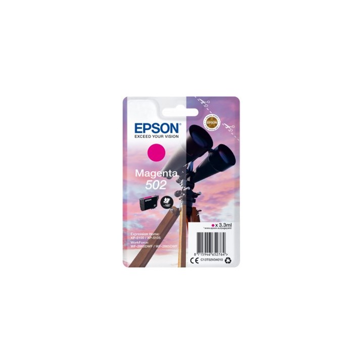 Cartucho tinta epson t02v340 502 magenta