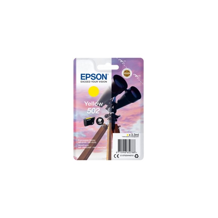 Cartucho tinta epson t02v440 502 amarillo