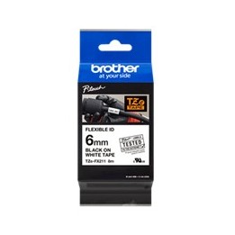 Cinta laminada brother tzefx211 texto negro