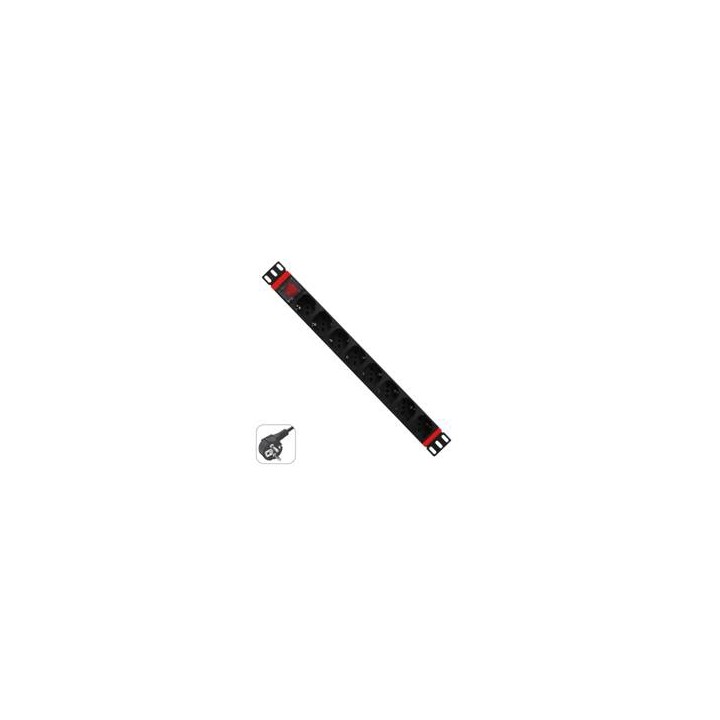 Regleta rack wp 1u 8 enchufes