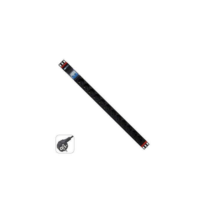 Regleta rack wp 1u 12 enchufes