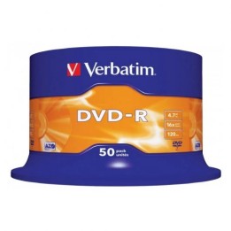 Verbatim dvd - r 4.7gb 16x tarrina 50