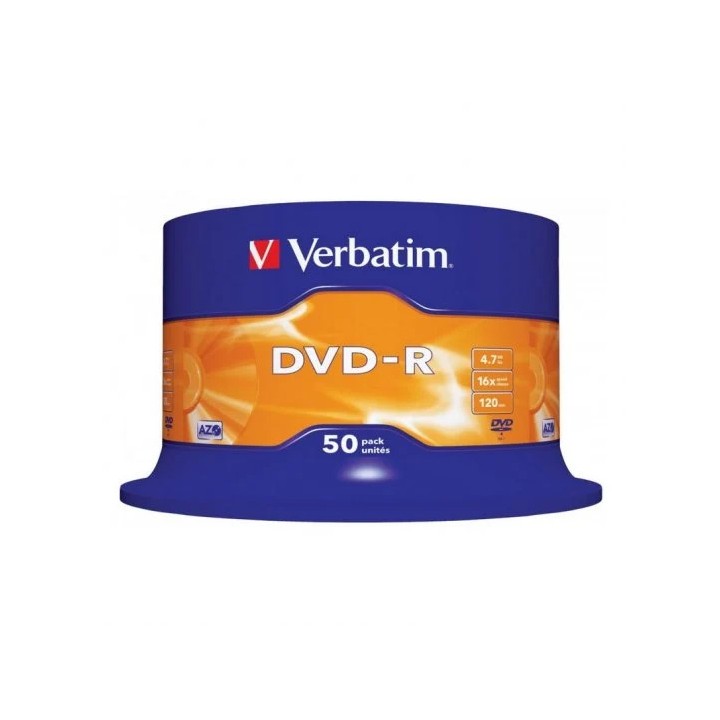 Verbatim dvd - r 4.7gb 16x tarrina 50