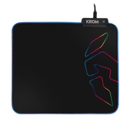 Alfombrilla gaming krom knout rgb negro 320x270x3