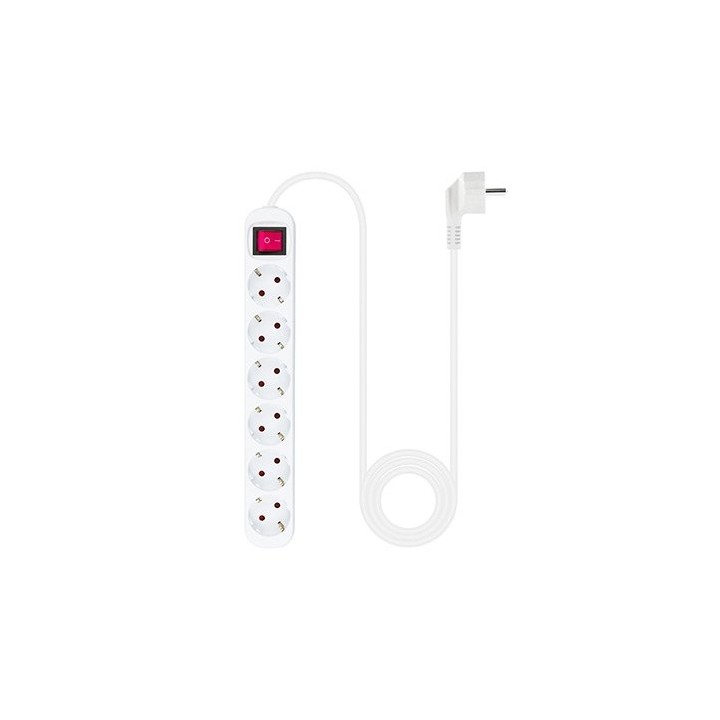 Regleta 6 tomas 1.4m nanocable con