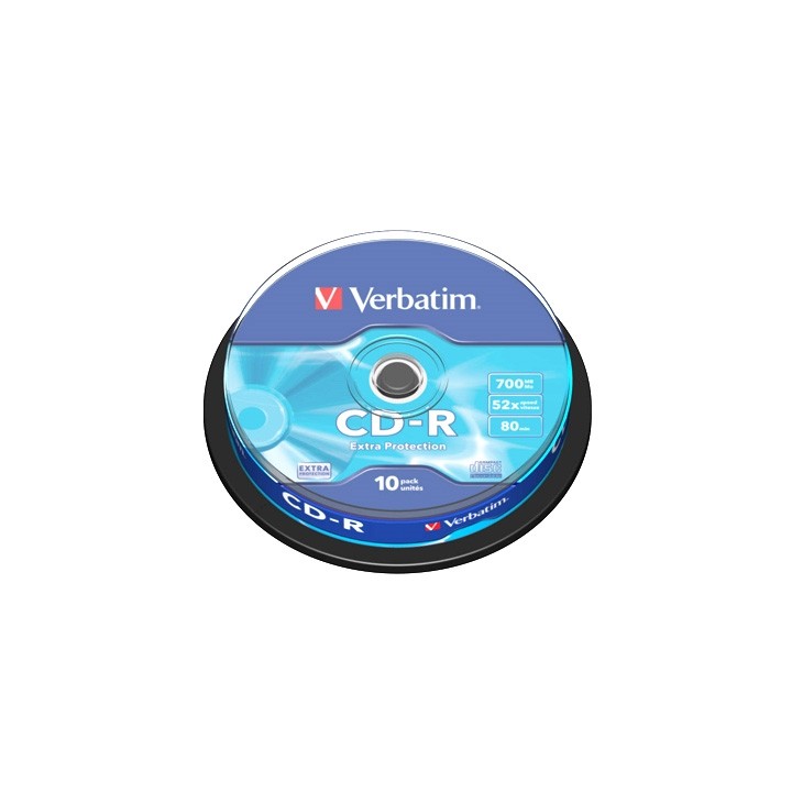 Verbatim cd - r 700mb 52x tarrina 10uds