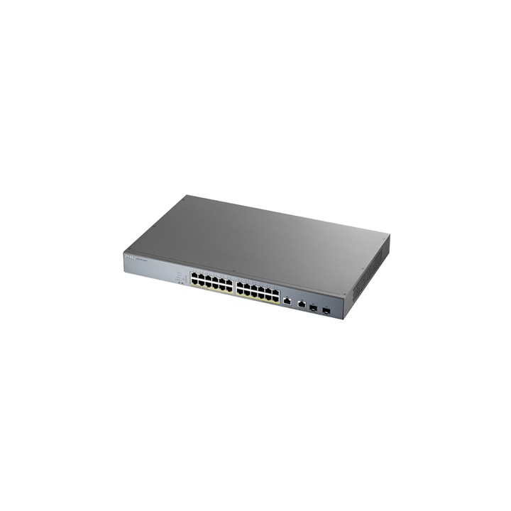 Switch 26 puertos zyxel gs1350 - 26hp - eu0101f 24xgb poe 2xsfp 375w