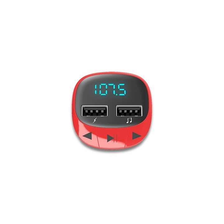 Transmisor fm coche energy sistem rojo