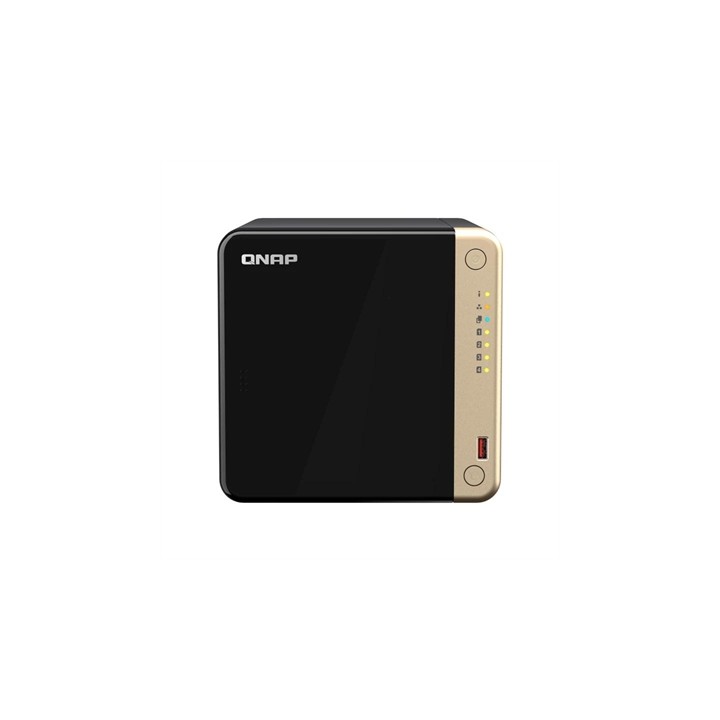 Servidor nas qnap ts - 464 - 8g 4xhdd - bay 2x2.5gbe