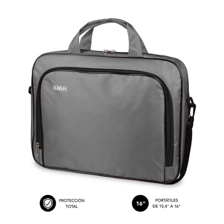 Maletin subblim oxford portatil 15.4 pulgadas - 16 pulgadas gris