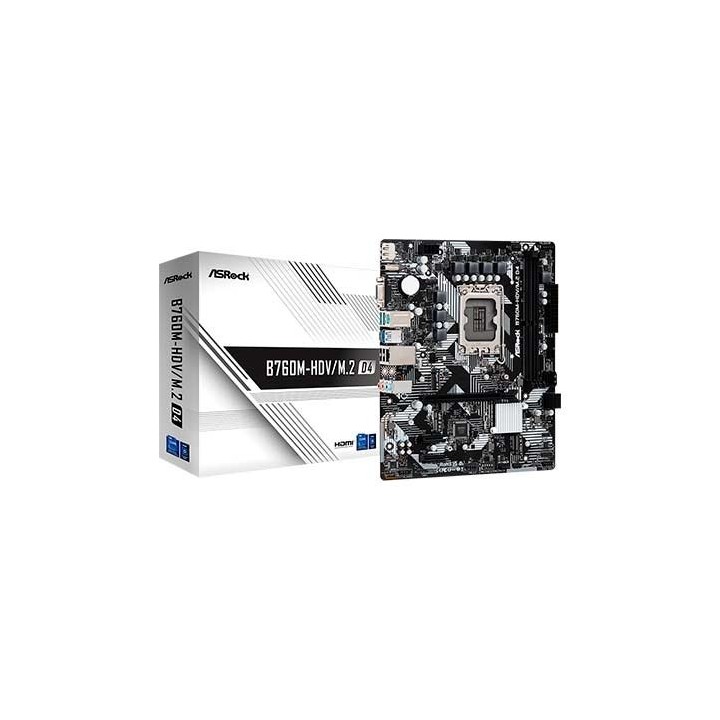 Placa base asrock 1700 b760m - hdv - m.2 d4