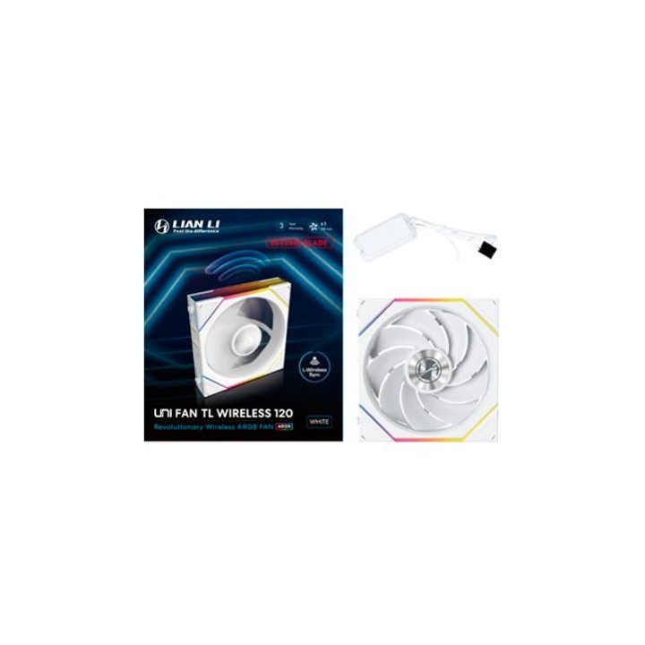Ventilador caja gaming lian li unifan tl120 inalambrico argb 120mm blanco