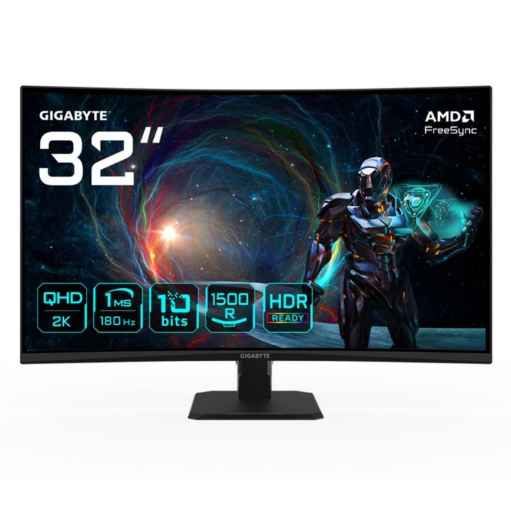 Monitor curvo gaming gigabyte gs32qca 31.5 pulgadas