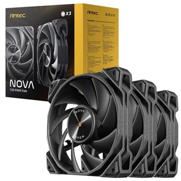 Ventilador cpu antec nova 3x 120mm