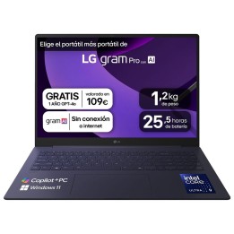 Portatil lg gram pro 16z90ts - g u9 - 288v - 32gb - ssd 1tb - 16 pulgadas - w11h