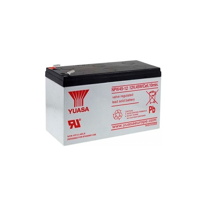 Bateria yuasa npw45 - 12 compatible para sais 9ah 12v acido - plomo