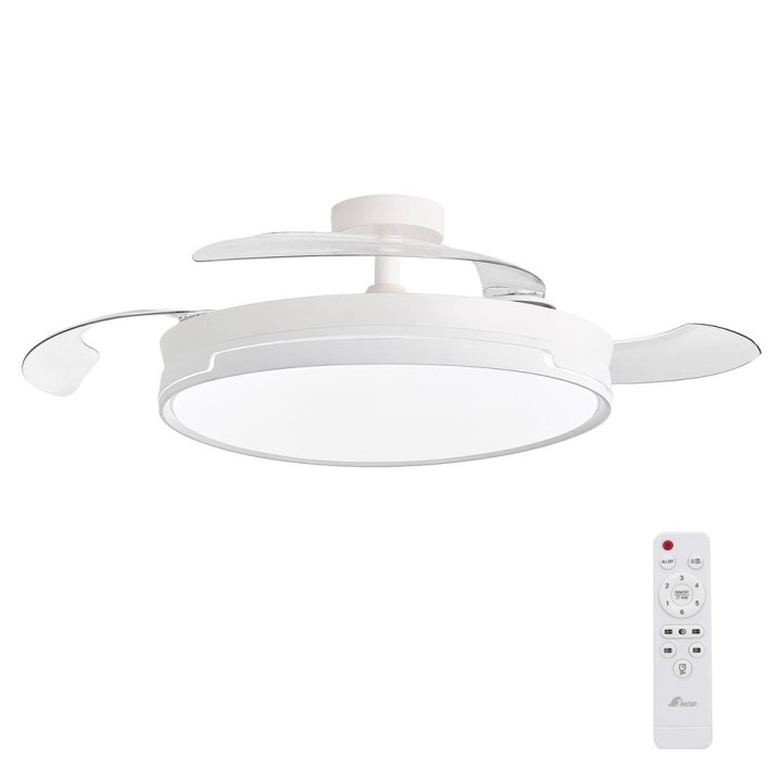 3nod - ventilador de techo concept ray luz led regulable motor dc 6 velocidades