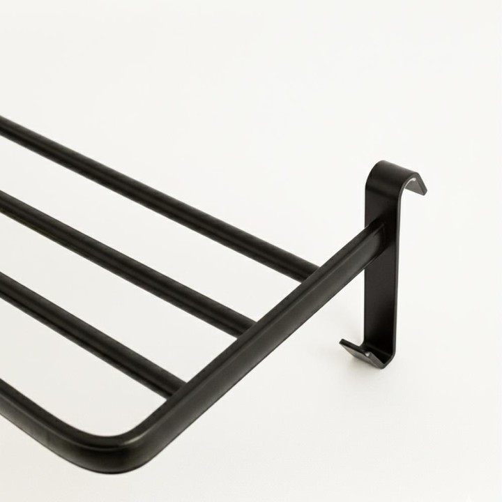 Yoevu repisa negra con ganchos compatible
