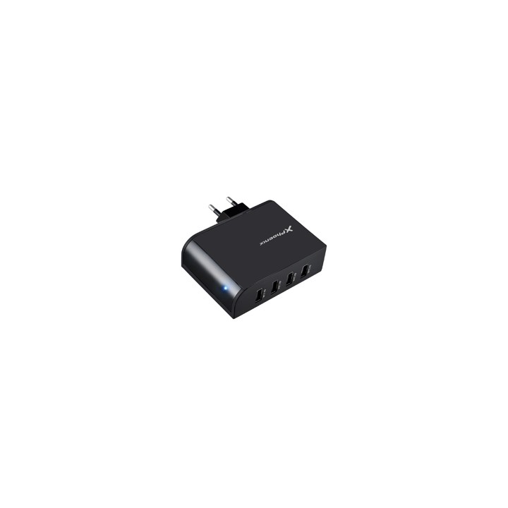 Cargador pared 5.1v 4 entradas usb