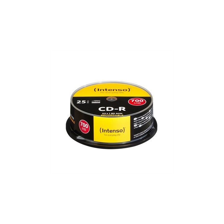 Tarrina cd - r virgenes intenso 700mb 80