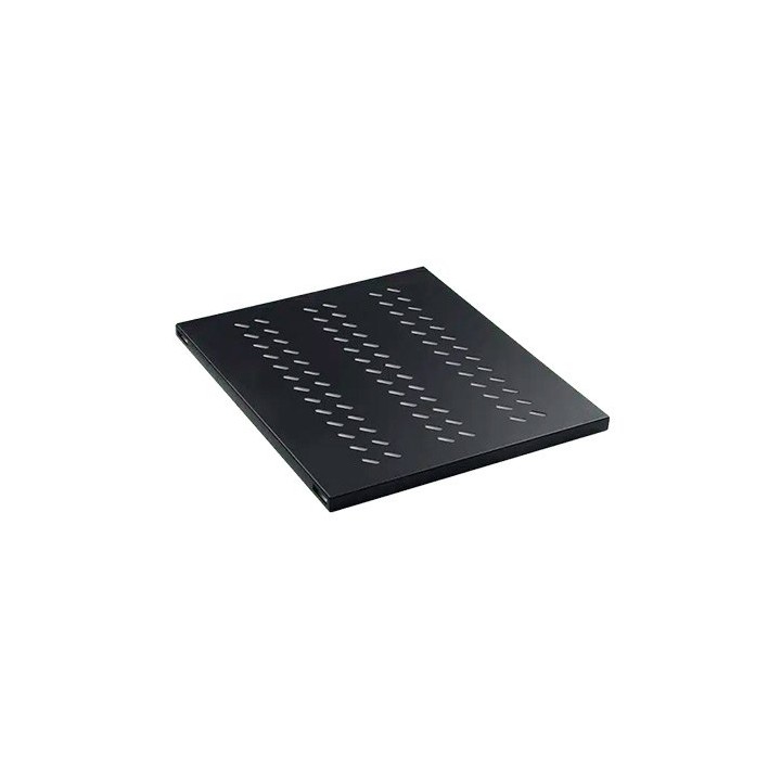 Bandeja fija 1u para rack phasak negro 1000mm - perforada phc 5210