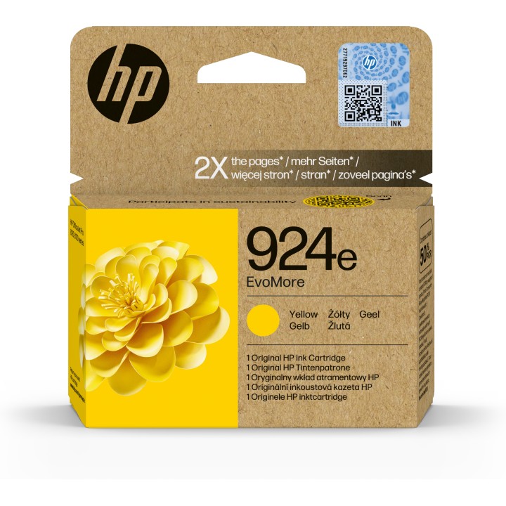 Cartucho tinta hp 924e amarillo officejet